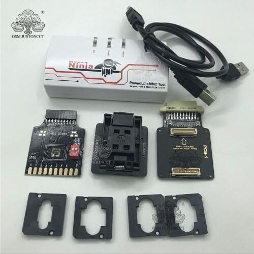 Powerful eMMC Tool Miracle Ninja box /miracle box for 4 in 1 BGA eMMC 186 BGA eMMC 162 BGA eMMC 221 BGA eMMC 169 BGA eMMC 254