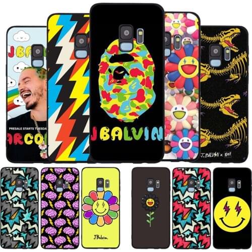 J Balvin colores Black TPU Silicone Soft Phone Case For Samsung Galaxy S20 S10 S9 S8 Plus Lite NOTE 10 9 8 S7 EDGE