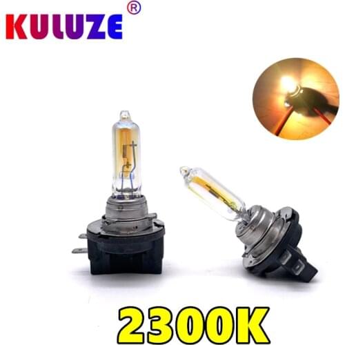 KULUZE 2 Pcs H11B 12V55W Headlamp 2300K PGJY19-2 Halogen Lamp Replace Upgrade Super Yellow Rain And Fog Proof Light Car Bulbs