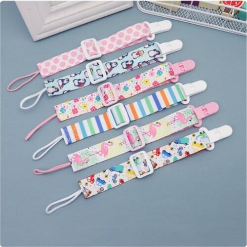 New Adjust Baby Pacifier Clip Chain Ribbon Dummy Holder Soother Pacifier Clips Leash Strap Nipple Holder for Infant Feeding Gift