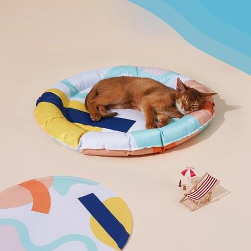 KANGFEILE Dog Cooling Mat Pet Ice Pad Teddy Mattress Pet Cool Mat Bed Cat Summer Keep Cool Ice Silk Cooling Dog Mat for Dogs