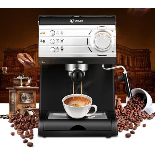 Pump Steam Coffee Maker Semi-Automatic Italian Coffee Machine 20Bar High-Pressure Pull Flower Coffee Machine DL-KF6001