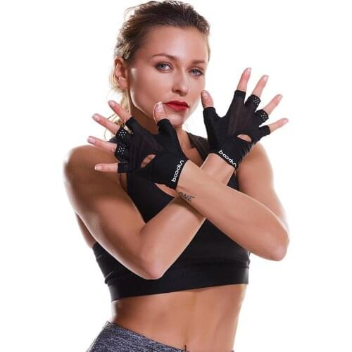 Body building Dumbbell Musculation Weight Lifting Yoga Sport Gloves Women Breathable Shockproof Gym Fitness Gloves
