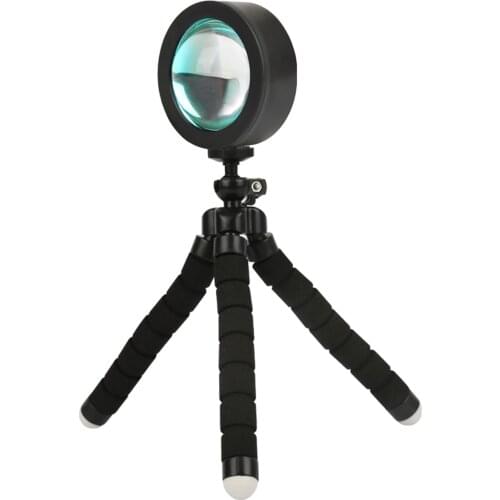 Sunset Projection Night Lights Live Broadcast Background Like Galaxy Projector Atmosphere Rainbow Lamp With USB Charger