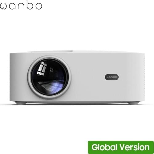 Global Version Wanbo X1 OSD Projector 1080P LCD Clear Projection Glass Lens Wireless Projection with AV/Audio/HDMI/USB Ports