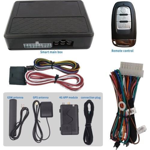 Remote engine start for original push button start upgrade of Hyundai KIA with 4G and bluetooth smart phone APP control