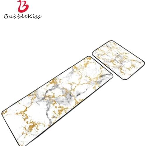 Bubble Kiss Modern Decoration Carpets For Bedroom Nordic Style Carpet Faux Marble Gold Foil Design Kitchen Mat Home Decor Rugs