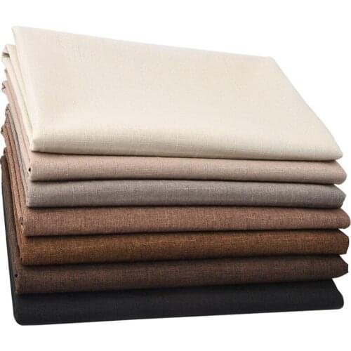 Polyester Cotton Linen Fabric Thick Healthy Environmentally Friendly Wear-resistant Thick Household Items Tablecloth Pillow Sofa