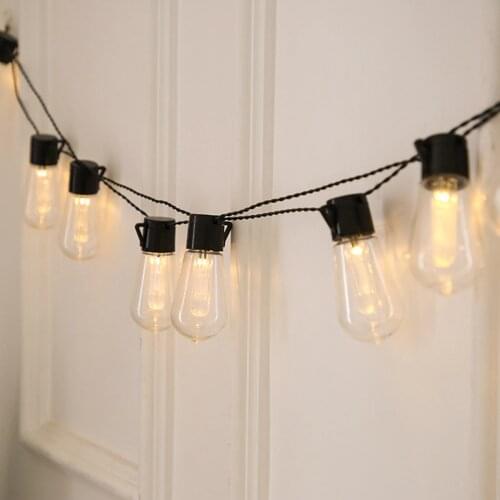 Outdoor Garland Street LED 10/20 Bulbs Solar Energy String Light As Christmas Decoration Lamp For Home Indoor Holiday Lighting