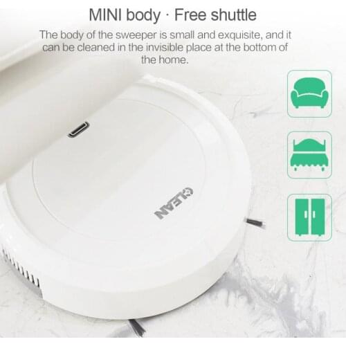 3IN1 Smart Robot Vacuum Cleaner Automatic Sweep Robot USB Charging Mop Machine Anti-drop Floor Cleaner Home Cleaning Supplies