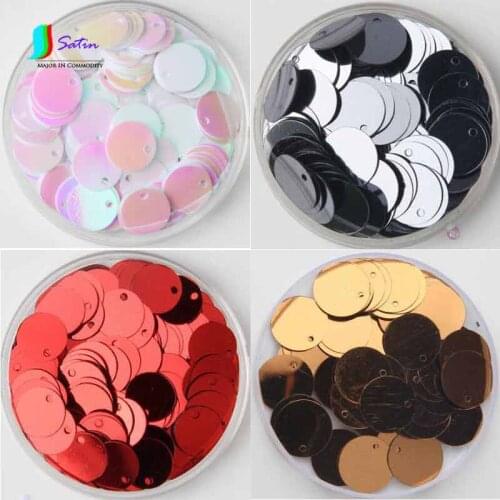 Weight 90g Small Size 12mm Dance Costumes Sewing DIY Decoration Round Edge 1-Hole Plating Color Sequins S0147H