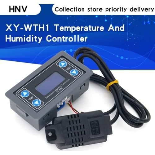 XY-WTH1 DC 6-30V Digital display Constant Temperature humidity Incubator Controller Dual Output thermostat For AC 220V