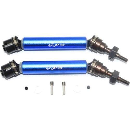 Hardened Retractable CVD Front Universal Joint Driveshaft Set for Traxxas Rustler 4X4 RC Car Accessories Parts