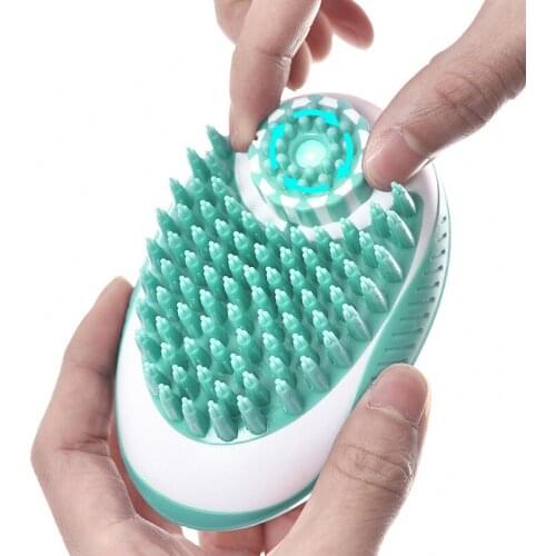 1pc Dog Bath Brush Comb Silicone Pet SPA Shampoo Massage Brush Shower Hair Removal Comb Pet Cleaning Grooming Tool