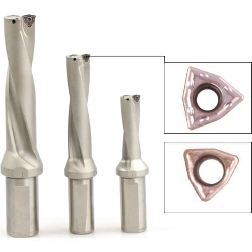 1pcs WC SP type 20MM 25MM cnc indexable U drill for carbide inserts WCMT drill bits tools 2D 3D 4D For Drill Machine