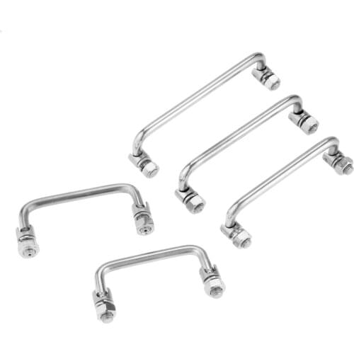 1Pc Stainless Steel Industrial Distribution Cabinet Handle Grip Movable Folding Furniture Pulls Handle Knob 90/100/120/135/150mm