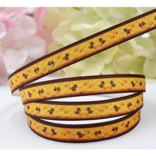 16607-1, 10mm cartoon Printed grosgrain ribbon, accessories Webbing, DIY handmade materials, free shipping