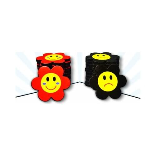 30mm magnetic reward magnetic paste smiling face red flower expression paste white board magnetic kindergarten