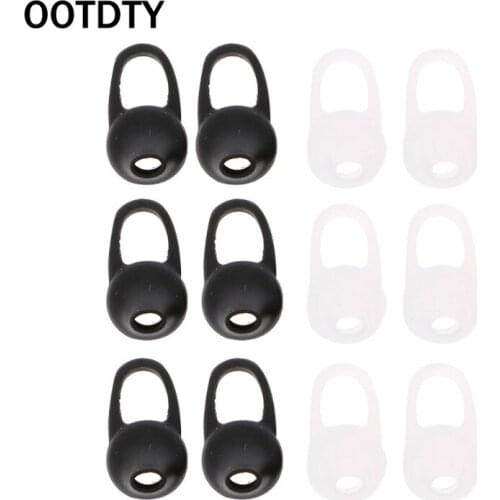 6 Pairs Universal Silicone Earbud Tips Cover Pad Replacement For Bluetooth Earphone