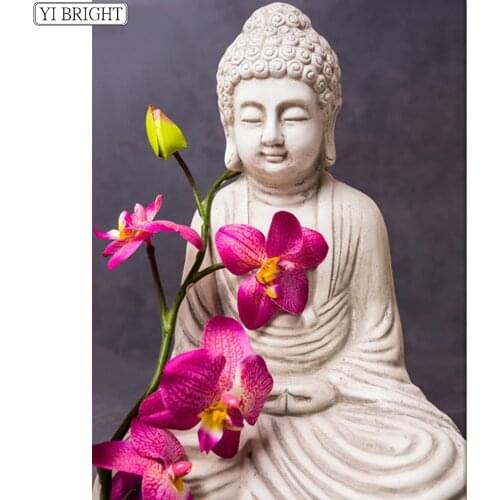 Diamond Painting Buddha Zen Religion Home Decoration Cross Stitch Craft Kits Mosaic Beaded Embroidery Art New Arrival