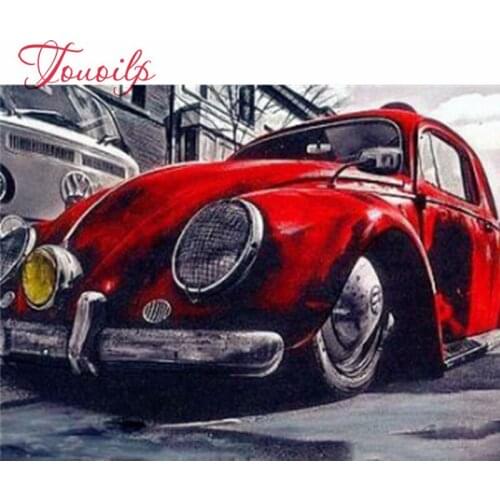 Diamant peinture Kits voiture diamant Art paysage point de croix perle broderie mosaïque photo strass décor à la maison