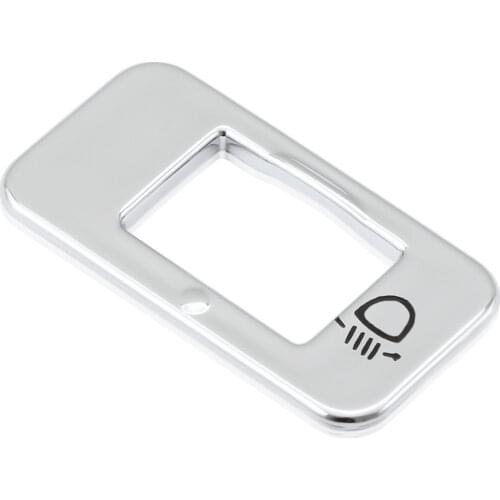 Car Styling ABS Chrome Headlight adjustment knob switch sequin cover sticker case For peugeot 2008 3008 208 301 2014 2015 2016