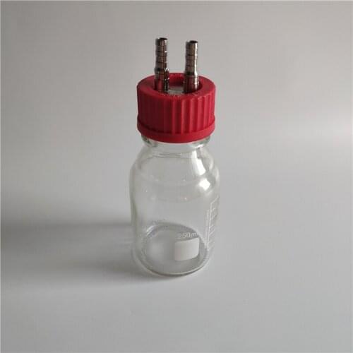 250ml clear biological anaerobic reaction bottle fermentation flask 250ml transparent glass reagent reaction bottle