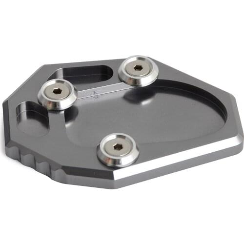 CNC Motorcycle CNC Side Stand Plate Enlarge For Yamaha FZ6R FZ6-S2 ABS 2004-2009 XJ6/ ABS 2009-2015 MT-07 MT07 2014-2016