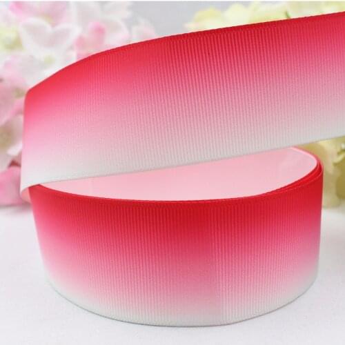 16724-10,38MM gradient colors printed grosgrain ribbon packaging design, DIY accessories handmade materials