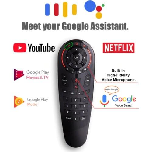 G30s 2.4g voz mouse de ar controle remoto universal 33 teclas ir aprendizagem giroscópio sensing remoto sem fio inteligente para