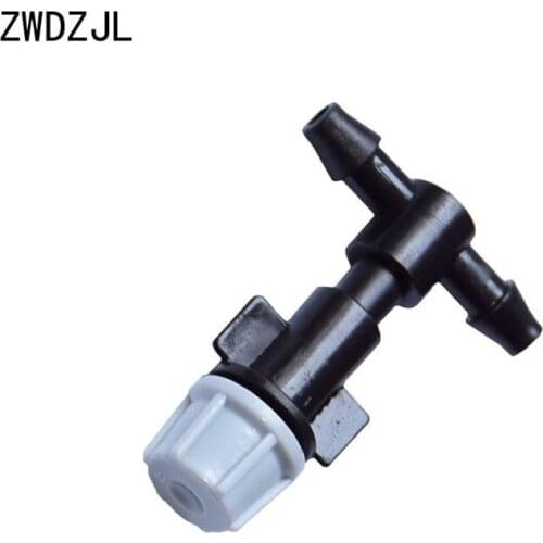 Irrigation Drippers misting nozzle barbed 1/4" tee Atomizing nozzle Sprinkler water mist sprinkler Drip System adapter 8pcs