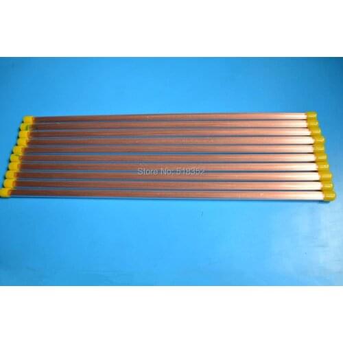 0.8mmx400mm RANJIE Copper Electrode Tube for EDM Drilling Machines Single Hole
