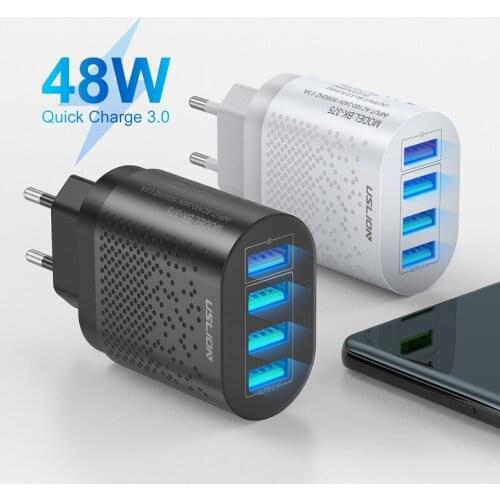 48W Mobile Phone Charger 5V3A 9V2A 12V1.5A QC3.0 Fast Charging USB Charging American Standard European Standard Power Adapter