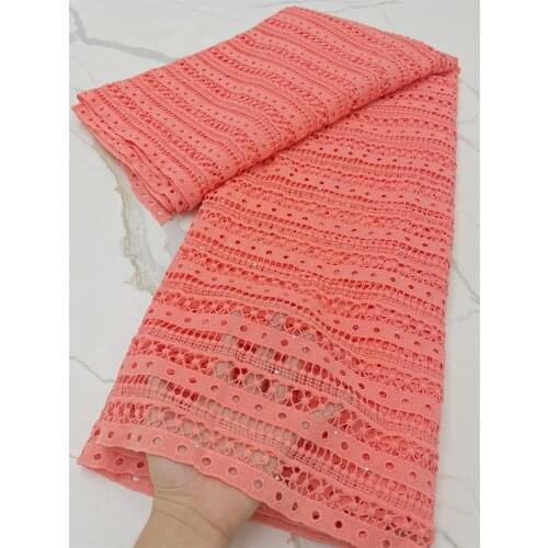 Fashion Stones African Lace Fabric Embroidery Water Soluble Guipure Cord Laces For Brids Wedding 4199B