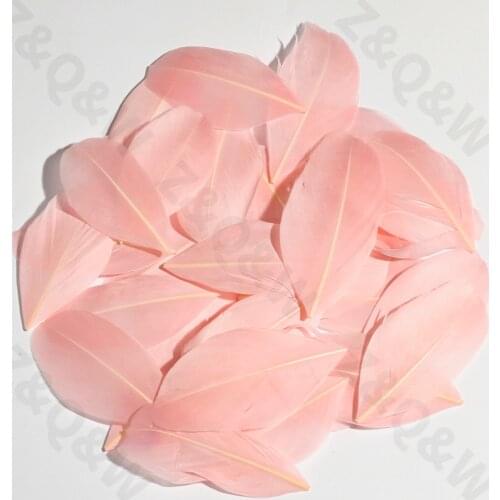 Natural 5-10CM goose feather floating head dyed meat pink 100 to 1000PCS DIY jewelry dream catcher birthday gift decoration