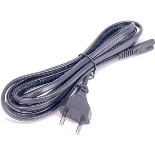 Laptop AC Power Cord EU Figure 8 Cable 10ft 5m IEC C7 Euro Power Cable For Dell LG Asus Samsung Notebook TV Printer Xbox One X S