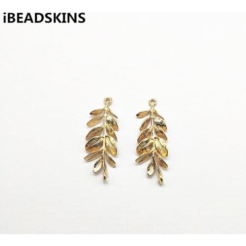 New arrival! 41x15mm Leaves shape Connectors Copper Jewelry Accessories for Earrings parts,Accessories,hand Made Jewelry DIY