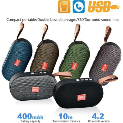 Portable Bluetooth Speaker 3D Stereo Handsfree TF AUX USB FM for Travel Home
