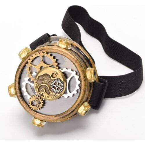 Steampunk Eye Patch Gothic Lolita Punk Gear Single Blindfold Cosplay Accessory