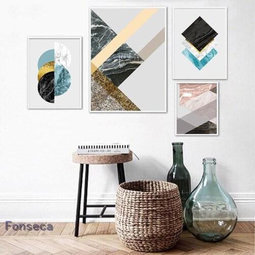 Nordic Abstract Marble Wall Art Picture Fashion Minimalist Poster and Prints Living Room Corridor Art Decorative Canvas Painting