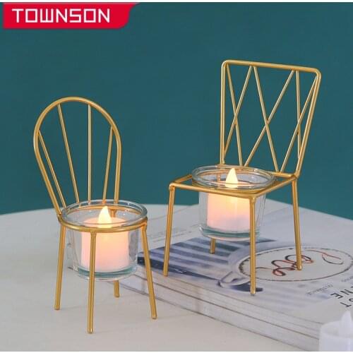 Townson Decorative Metal Candlesticks