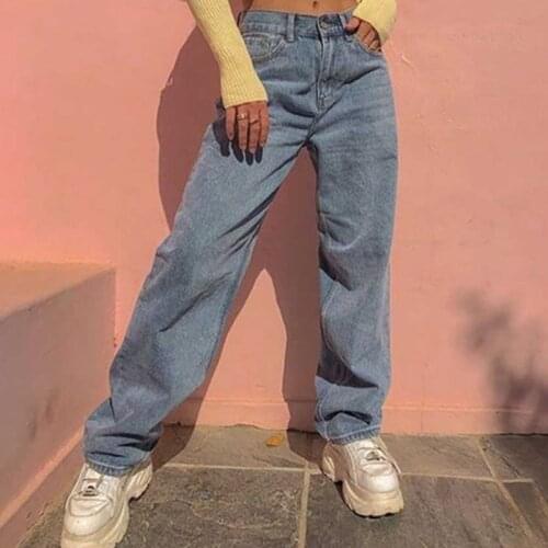Women Jeans Denim Full Length Straight Loose All-match Trendy Retro Casual Female Trousers 2021 New Women Clothing