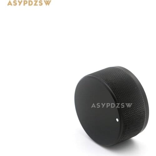 1 PCS Knurled Sandblasting black 44*22 Aluminum Volume knob Power amplifier potentiometer knob