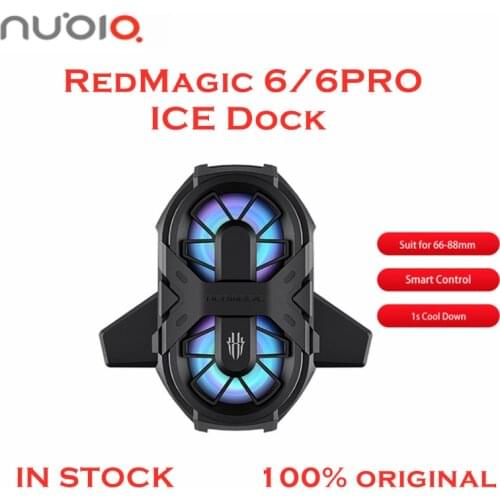 100% Original Nubia RedMagic 6 Gaming Phone Dual Core Fan Cooler for Red Magic 6 Pro ICE Dock