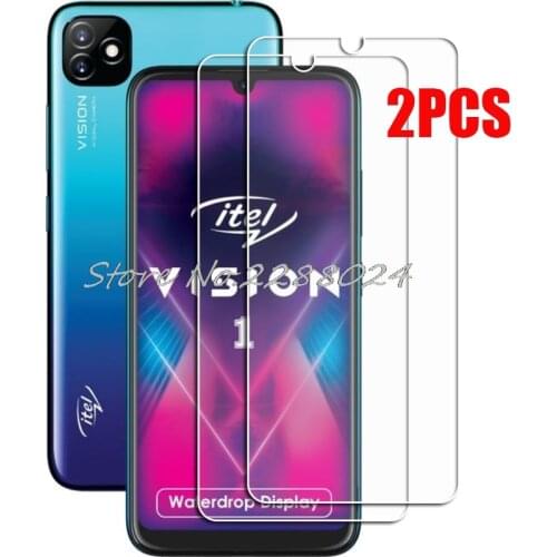 2PCS FOR Itel Vision 1 High HD Tempered Glass Protective On Vision1 Screen Protector Film
