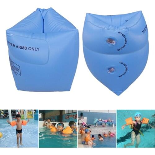 2PCS Inflatable Swim Ring Float Armbands Thick PVC With Double Airbag Safe Swimming Learning Tool Pool Accessories For Adult Kid