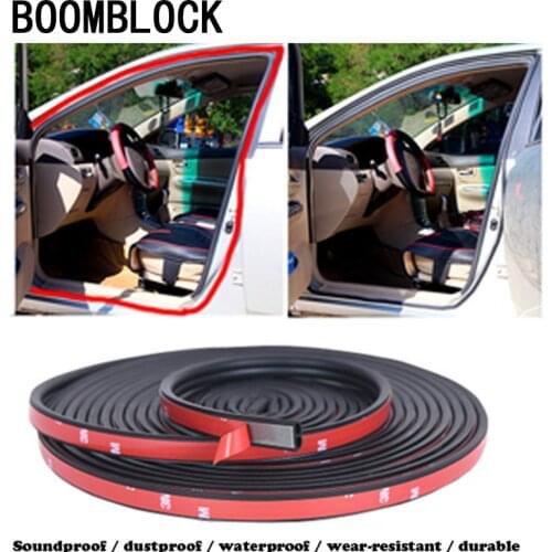 B Shape Car Door Seal Strips Sound Rubber Sticker For Mazda 6 3 CX5 CX3 bk Peugeot 308 206 307 407 207 508 2008 3008 5008 106