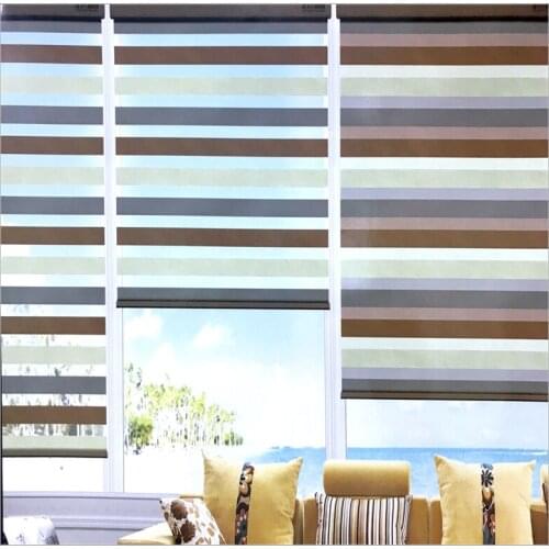 FREE SHIPPING Popular KIDS ROOM zebra blinds double-layer roller Zebra blinds and zebra window blinds
