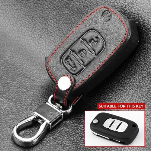 Leather Key Case Cover for LADA Vesta Granta XRay Kalina Priora Sedan for Renault Megane 3 Fluence Clio Key Cover for Mercedes