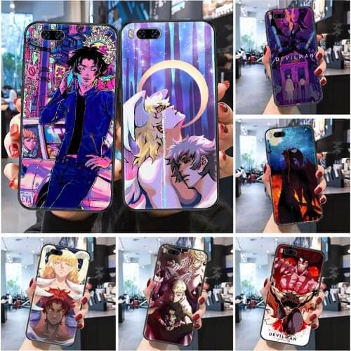 Devilman Crybaby Anime Phone case For Xiaomi Mi Max Note 3 A2 A3 8 9 9T 10 Lite Pro Ultra Frosted black pretty coque 3D hoesjes